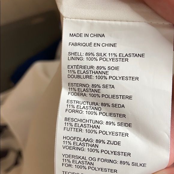 Club Monaco Pink and Black Floral Silk Blend Dress - Picture 4 of 4